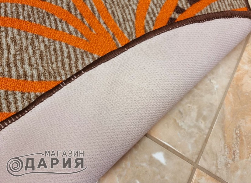 Мокетен килим ERIKA 8013 beige/orange елипса